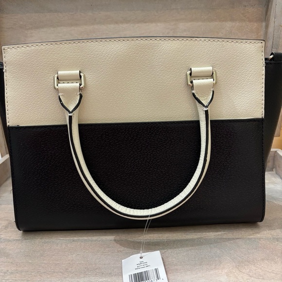 Kate Spade grove street Lana  Black and Cream Women's Bag leather nwt - Picture 4 of 14